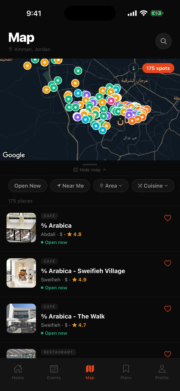 The map with every place on La Wein